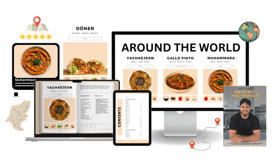 Around the World cookbook digital preview